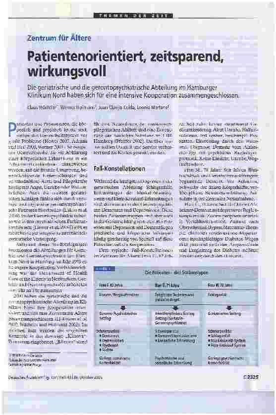 Vorschauseite 1: Zentrum für ÄlterePatientenorientiert, zeitsparend, wirkungsvoll