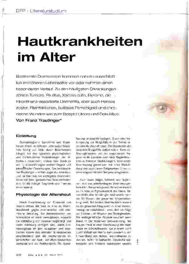 Vorschauseite 1: Hautkrankheiten im Alter