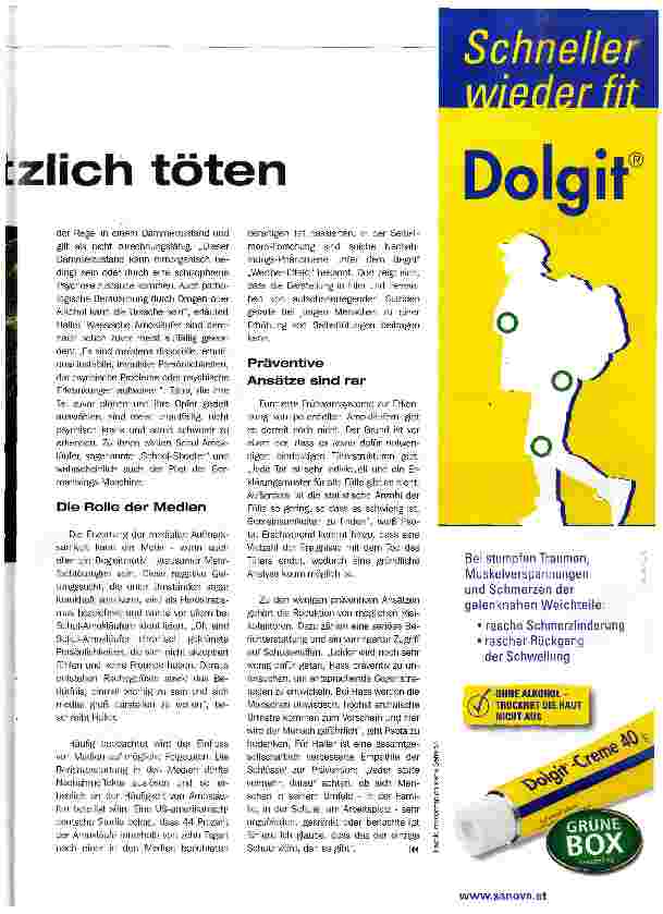 Vorschauseite 2: Warum Menschen plötzlich töten