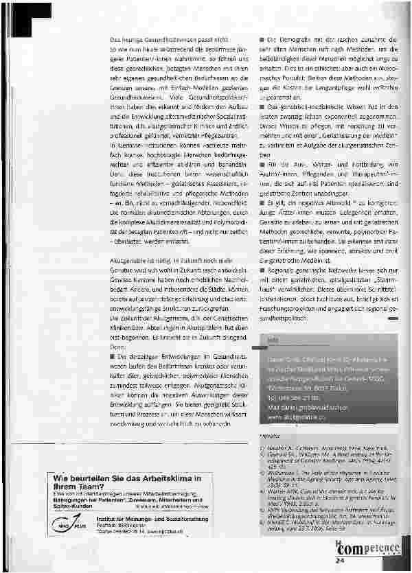 Vorschauseite 3: Warum braucht es eine Akutgeriatrie?