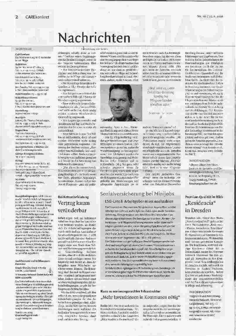Vorschauseite 2: Dekubitus-Coaching wertvolle Hilfe