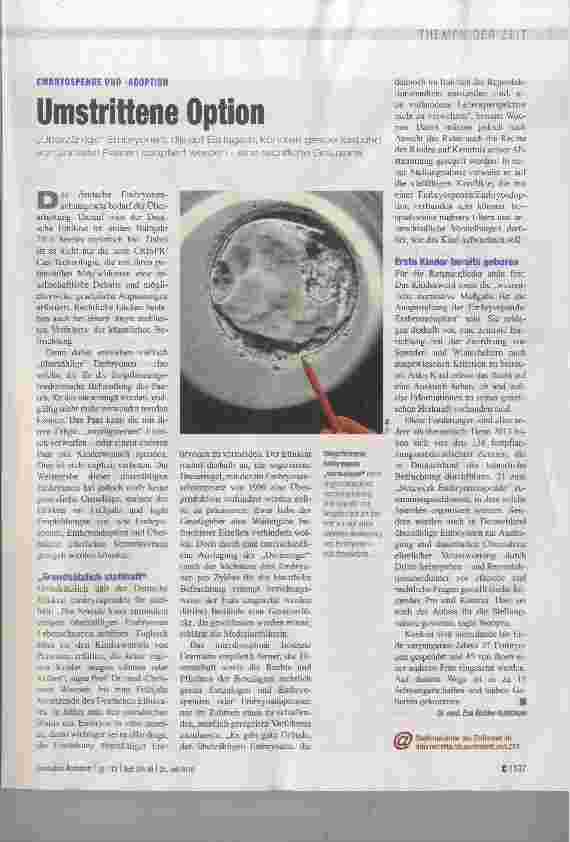 Vorschauseite 1: Umstrittene Option