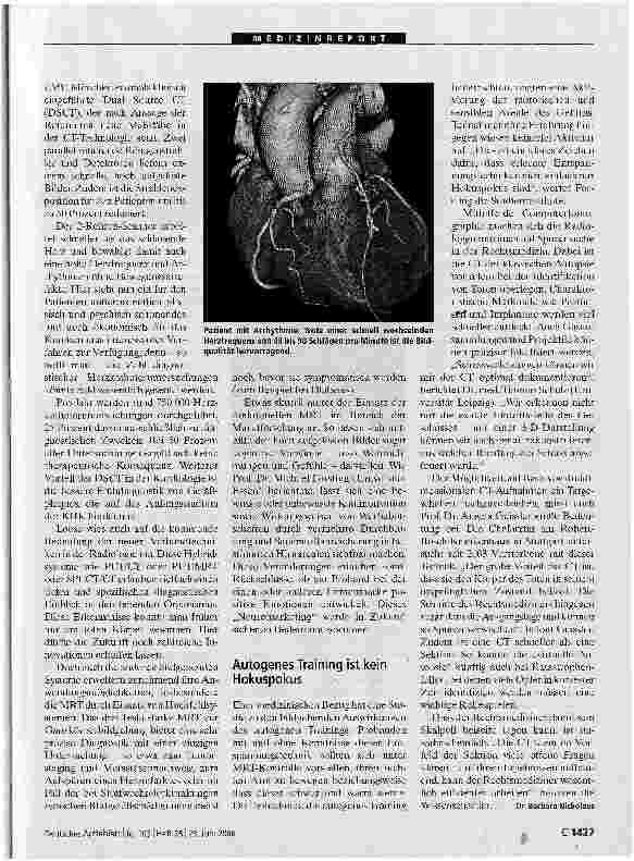 Vorschauseite 2: Hochleistungsgeräte ermöglichen funktionelle Untersuchungen