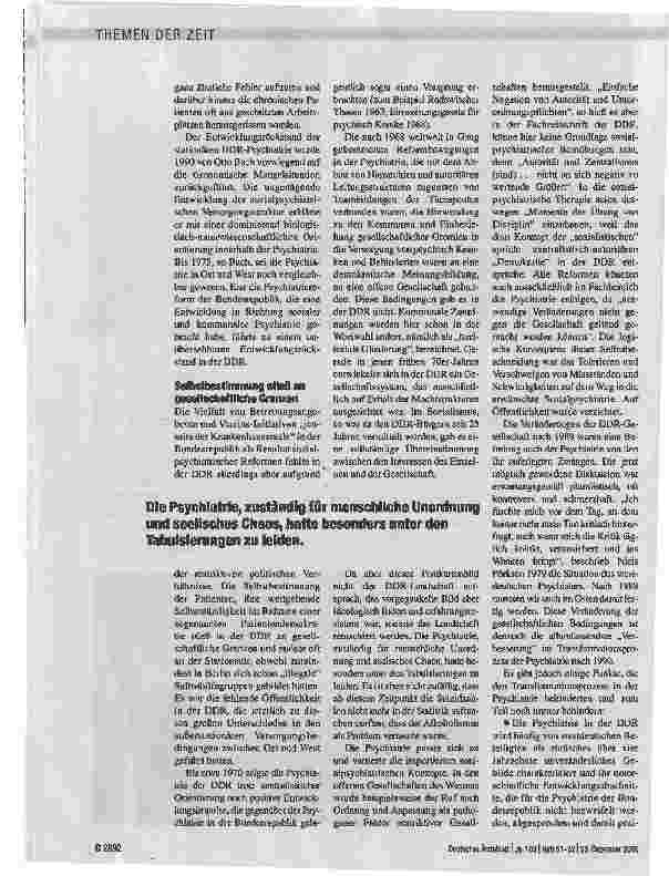 Vorschauseite 3: Psychiatrie braucht Öffentlichkeit