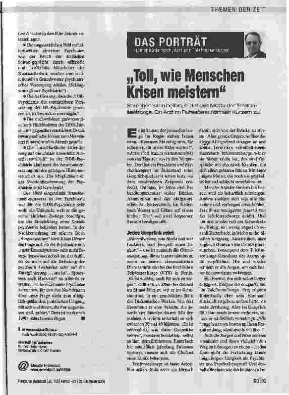 Vorschauseite 4: Psychiatrie braucht Öffentlichkeit