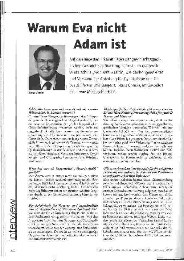 Vorschauseite 1: Warum Eva nicht Adam ist