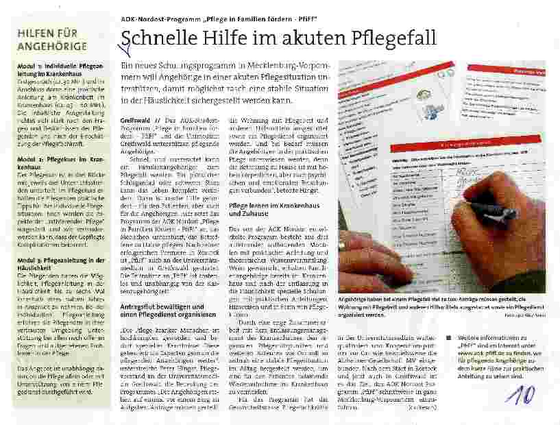 Vorschauseite 1: Schnelle Hilfe im akuten Pflegefall