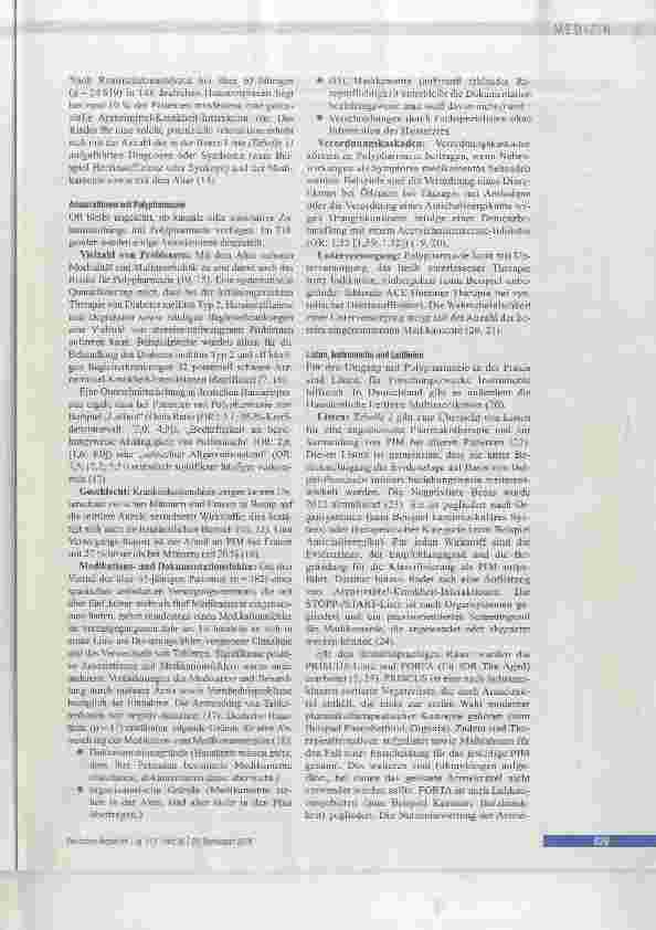 Vorschauseite 3: Polypharmazie - Tendenz steigend, Folgen schwer kalkulierbar