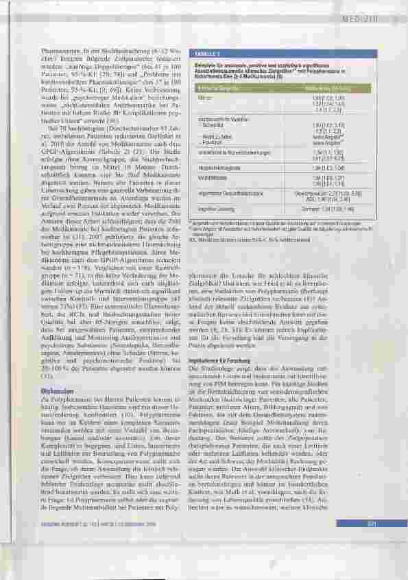 Vorschauseite 5: Polypharmazie - Tendenz steigend, Folgen schwer kalkulierbar
