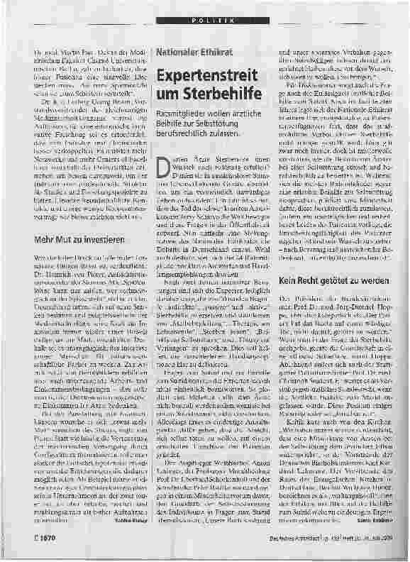 Vorschauseite 2: Zukunft der Medizinischen HochschulenEs gibt Grund zu jammern und - sich zu verändern