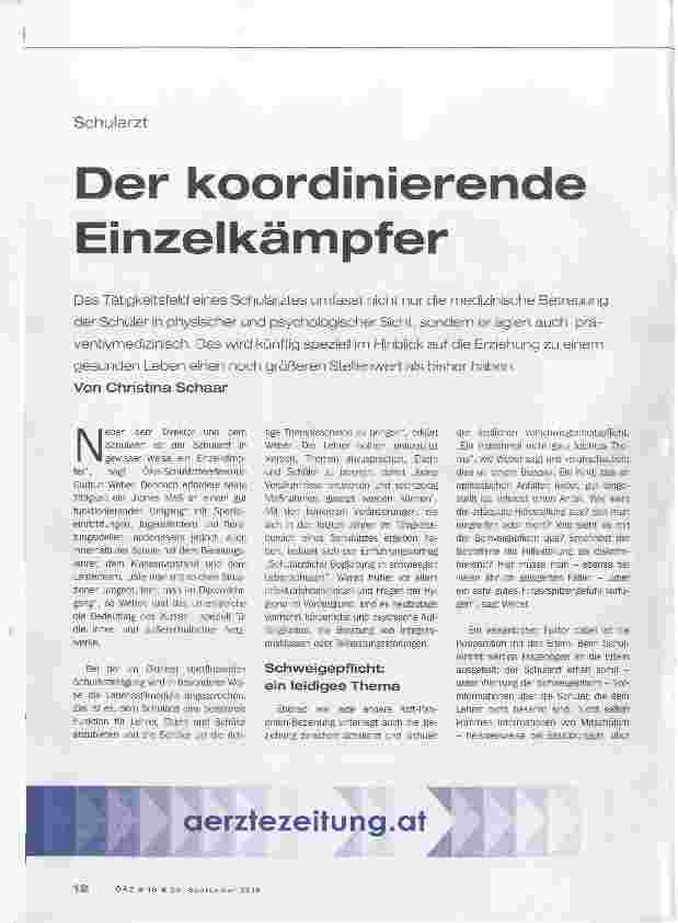 Vorschauseite 1: Der koordinierende Einzelkämpfer