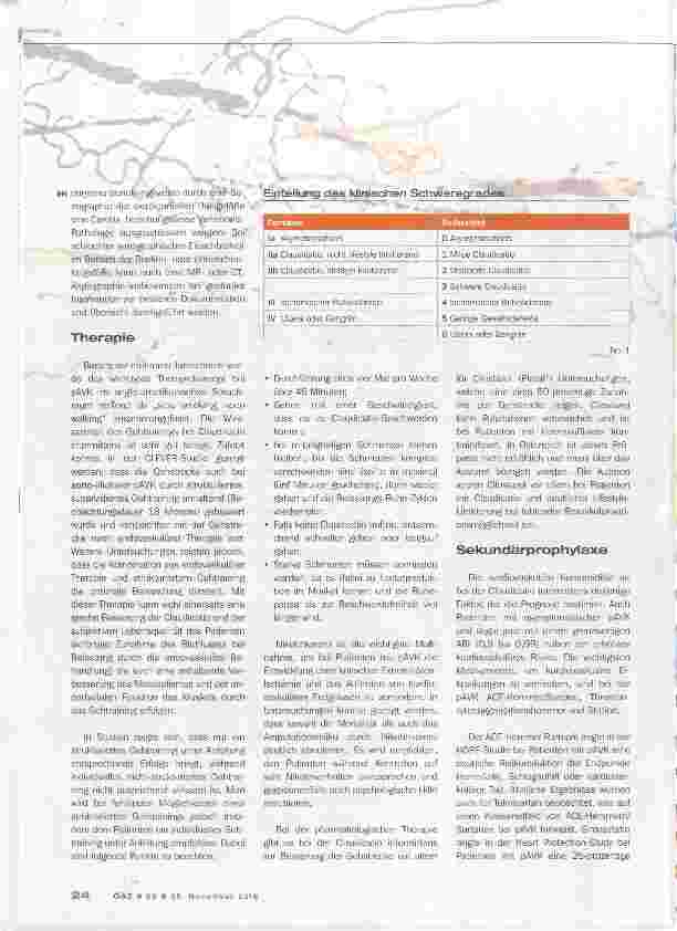 Vorschauseite 3: Peripherie arterielle Verschlußfunktion