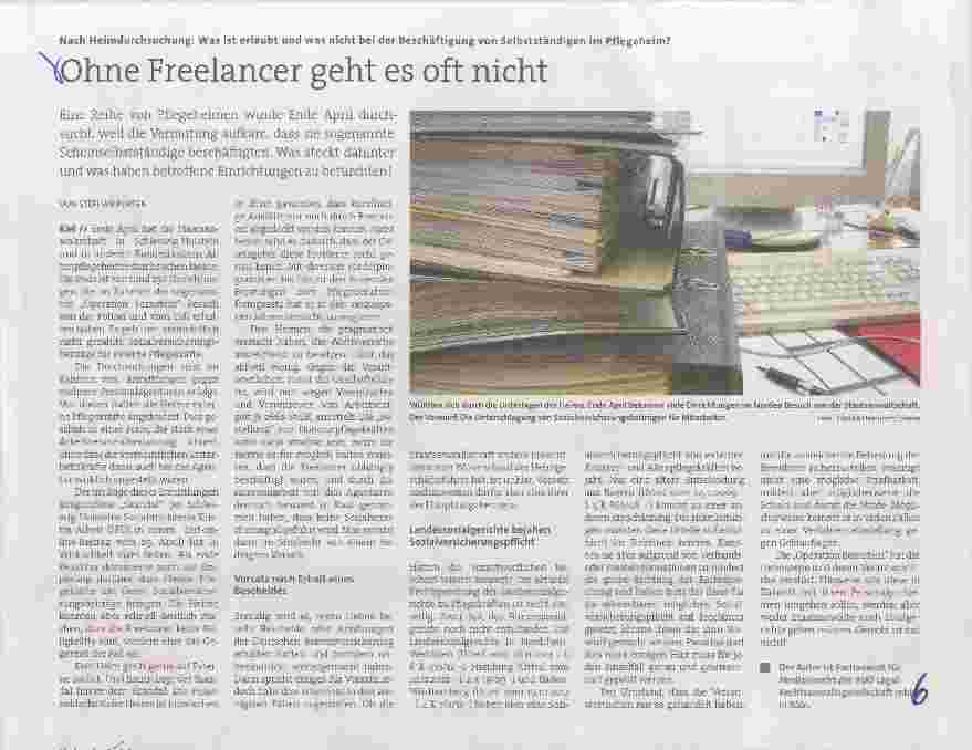 Vorschauseite 1: Ohne Freelancer geht es oft nicht
