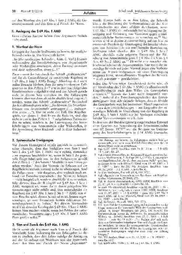 Vorschauseite 2: Untersagung des Inverkehrbringens von Arzneimitteln mit irreführender Bezeichnung auf der Grundlage des § 69 Abs. 1 Satz 1 AMG?