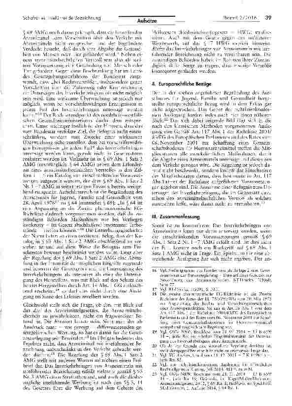 Vorschauseite 3: Untersagung des Inverkehrbringens von Arzneimitteln mit irreführender Bezeichnung auf der Grundlage des § 69 Abs. 1 Satz 1 AMG?