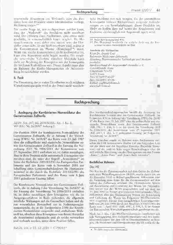 Vorschauseite 5: Revision des europäischen Rechtsrahmens für Medizinprodukte: Einfluss auf die Klassifizierung von Medizinprodukten