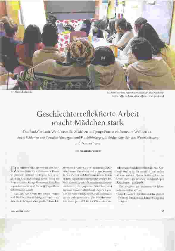 Vorschauseite 1: Geschlechterreflektierte Arbeit macht Mädchen stark