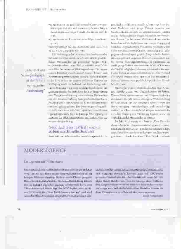 Vorschauseite 2: Geschlechterreflektierte Arbeit macht Mädchen stark