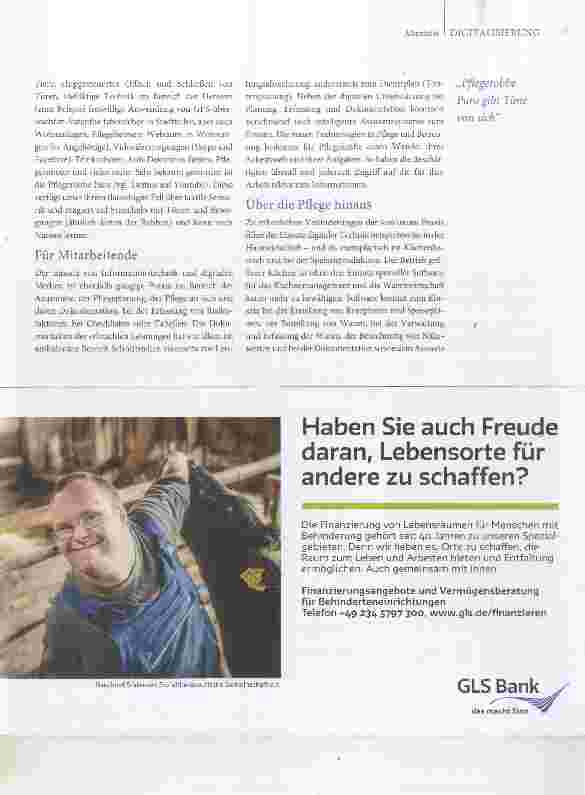 Vorschauseite 2: Digitalisierung in der Altenhilfe: Unterstützung oder Entfremdung?