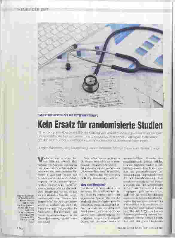 Vorschauseite 1: Kein Ersatz für randomisierte Studien