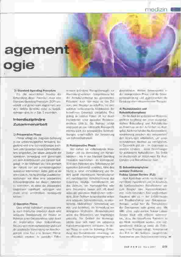 Vorschauseite 2: Interdisziplinäres Management in der Alterstraumatologie