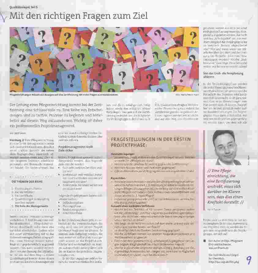 Vorschauseite 1: Qualitätssiegel, Teil 5 Mit den richtigen Fragen zum Ziel