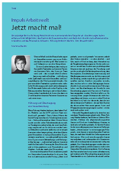 Vorschauseite 1: Impuls Arbeitswelt Jetzt mach mal!