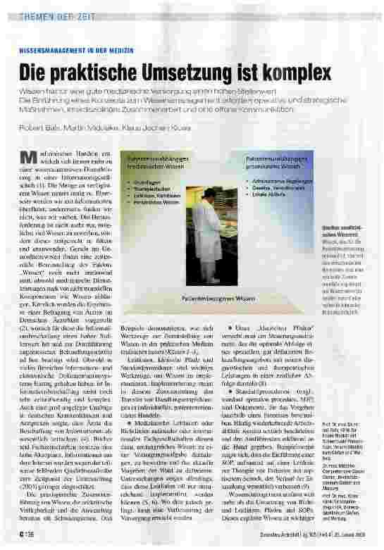 Vorschauseite 1: Die praktische Umsetzung ist komplex