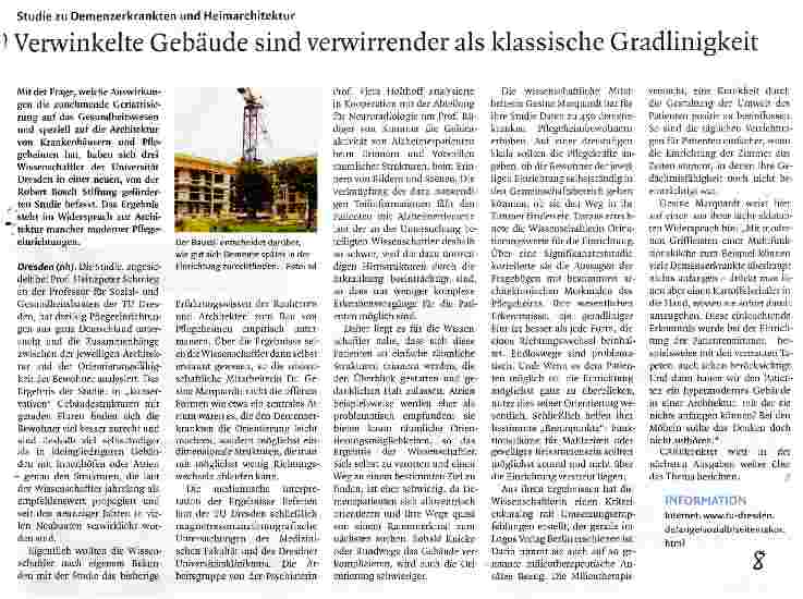 Vorschauseite 1: Verwinkelte Gebäude sind verwirrender als klassische Gradlinigkeit