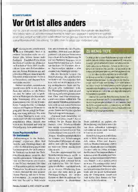 Vorschauseite 1: Vor Ort ist alles anders