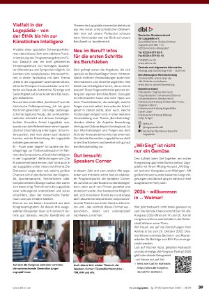 Vorschauseite 2: 53. dbl-Kongress 2025 in Bremen - so schön war’s!