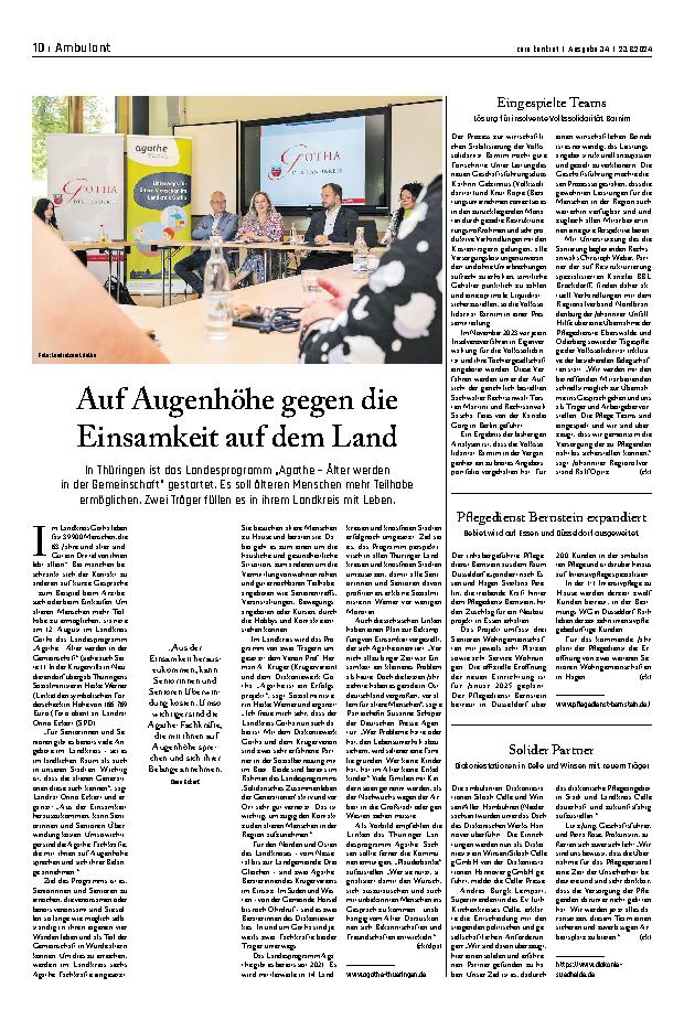Vorschauseite 1: Auf Augenhöhe gegen die Einsamkeit auf dem Land