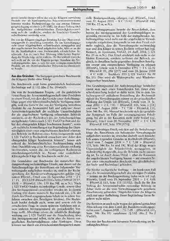 Vorschauseite 2: Bindungswirkung eines Urteils (HCG C30 Gail Globuli — Nahrungsergänzungsmittel)