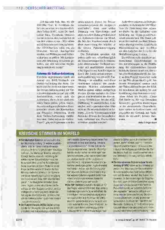 Vorschauseite 3: Saubere Tests angemahnt