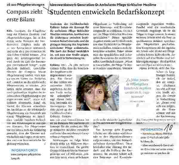 Vorschauseite 1: Studenten entwickeln Bedarfskonzept