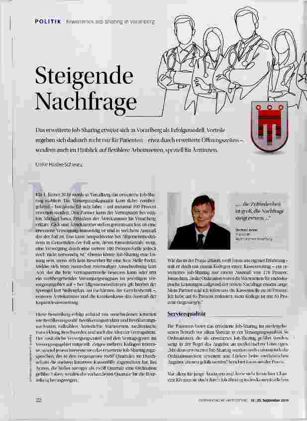 Vorschauseite 1: Steigende Nachfrage