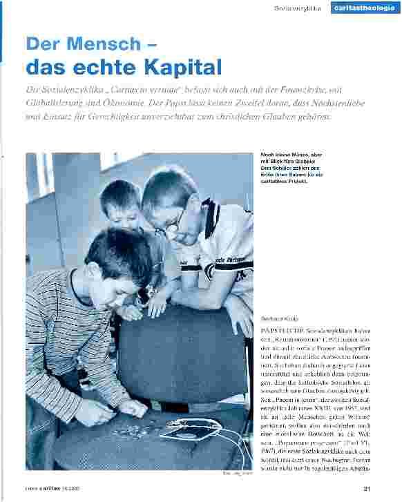 Vorschauseite 1: Der Mensch - das echte Kapital
