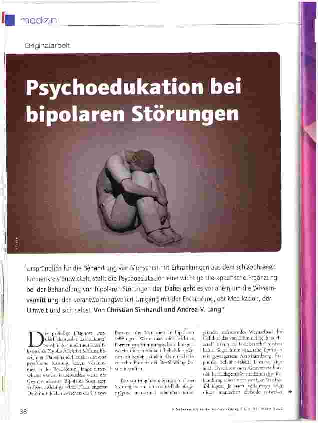 Vorschauseite 1: Psychoedukation bei bipolaren Störungen