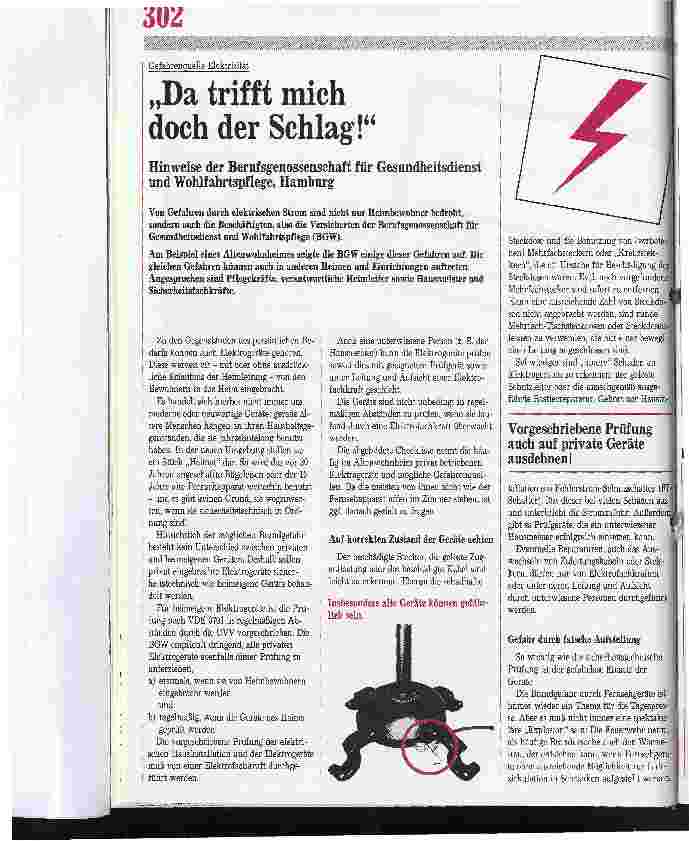 Vorschauseite 1: Da trifft mich doch der Schlag