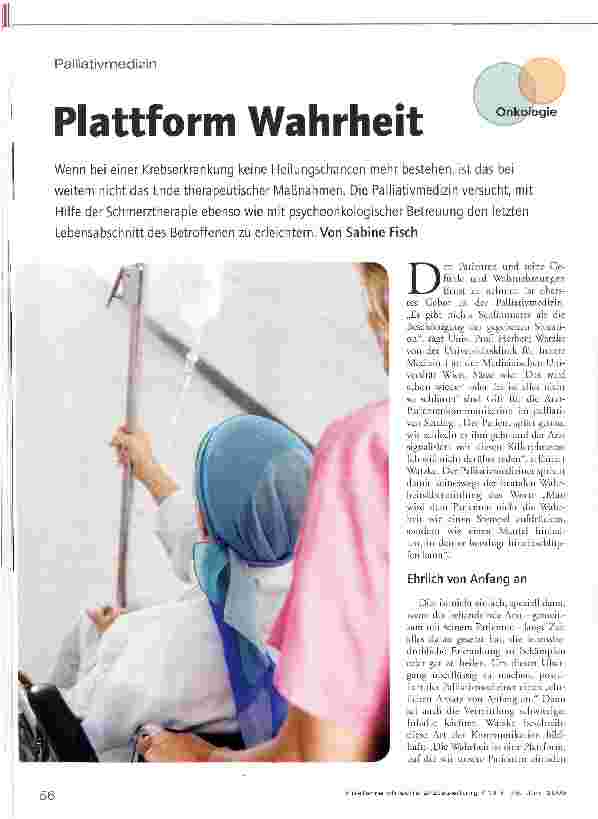 Vorschauseite 1: Plattform Wahrheit