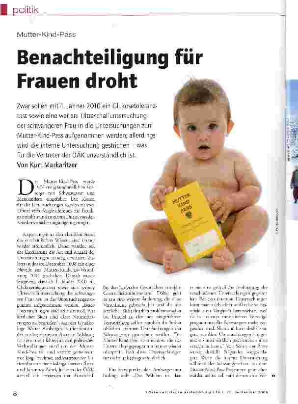 Vorschauseite 1: Benachteiligung für Frauen droht