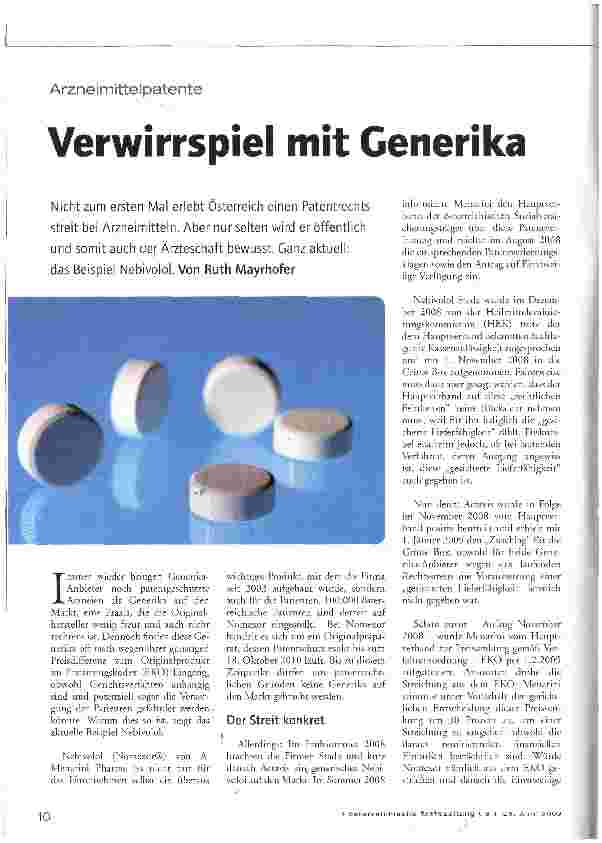 Vorschauseite 1: Verwirrspiel mit Generika