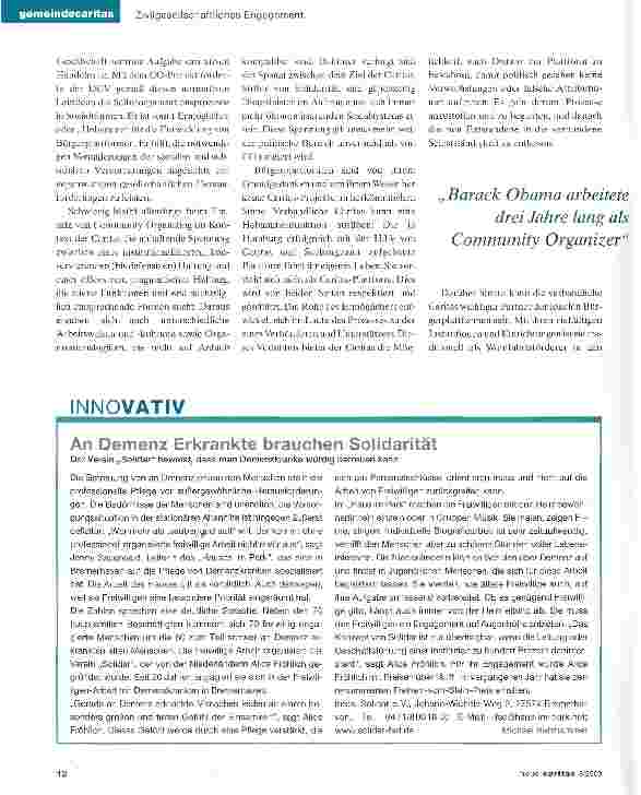 Vorschauseite 4: Community Organizing für eine politische Bürgergesellschaft