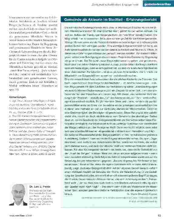 Vorschauseite 5: Community Organizing für eine politische Bürgergesellschaft