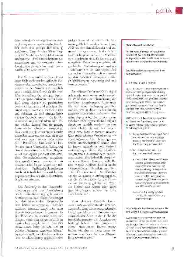 Vorschauseite 2: Enttäuschend und medizinisch katastrophal!