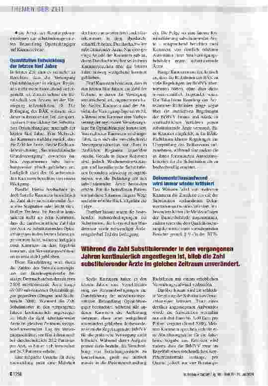 Vorschauseite 2: Versorgung wird schwieriger