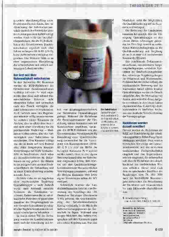 Vorschauseite 3: Versorgung wird schwieriger