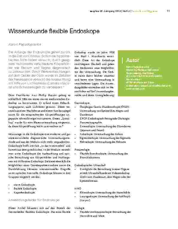 Vorschauseite 1: Wissenskunde flexible Endoskope