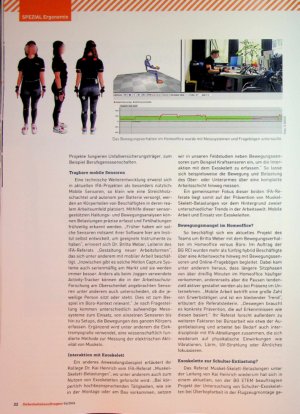 Vorschauseite 2: Am Puls der neuen Arbeitswelt Forschung zu Entwicklungen in der Ergonomie
