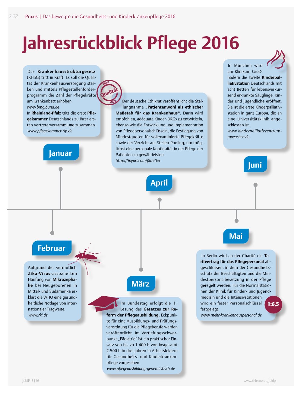 Vorschauseite 1: Jahresrückblick Pflege 2016